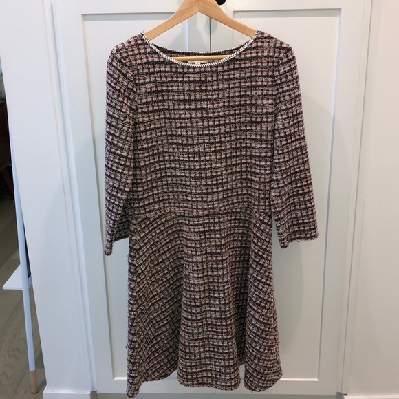 Max Studio Tweed Fall Dress 